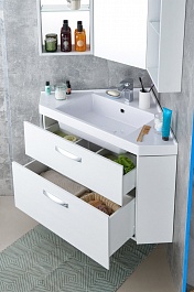 Акватон Мебель для ванной Кантара 110 дуб полярный – фотография-6
